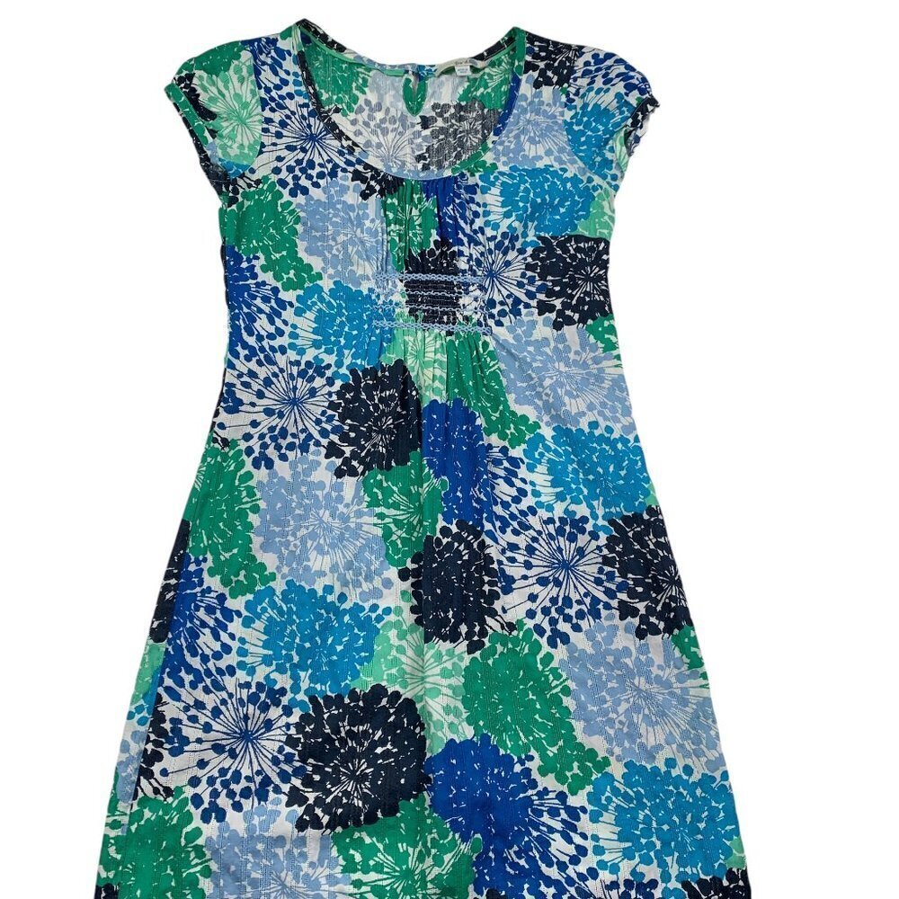 Boden Floral/Artsy 100% Cotton Lightweight Summer Sheath Dress Women's Size 4L